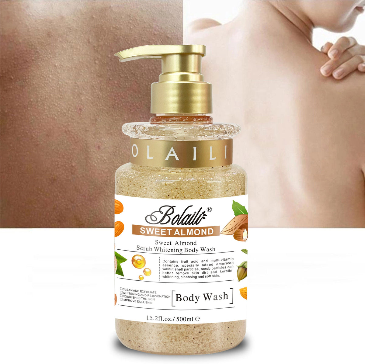 Almond Shower Gel Moisturizing Lasting Moisturizing