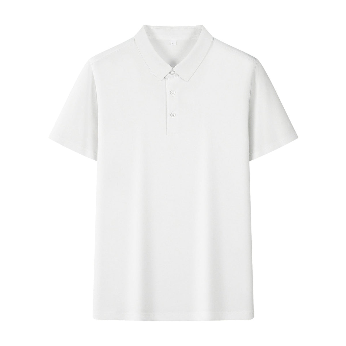 Ice Silk Seamless Polo Shirt Men's Cool Light Luxury Short Sleeve