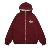 Double-sided Loose Casual Letter Hooded Jacket
