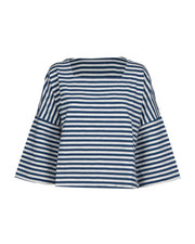 MAGLIA BIANCA E BLU