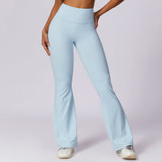 Wide Leg Tight Nude Feel Hip Lifting Yoga Bell-bottom Pants