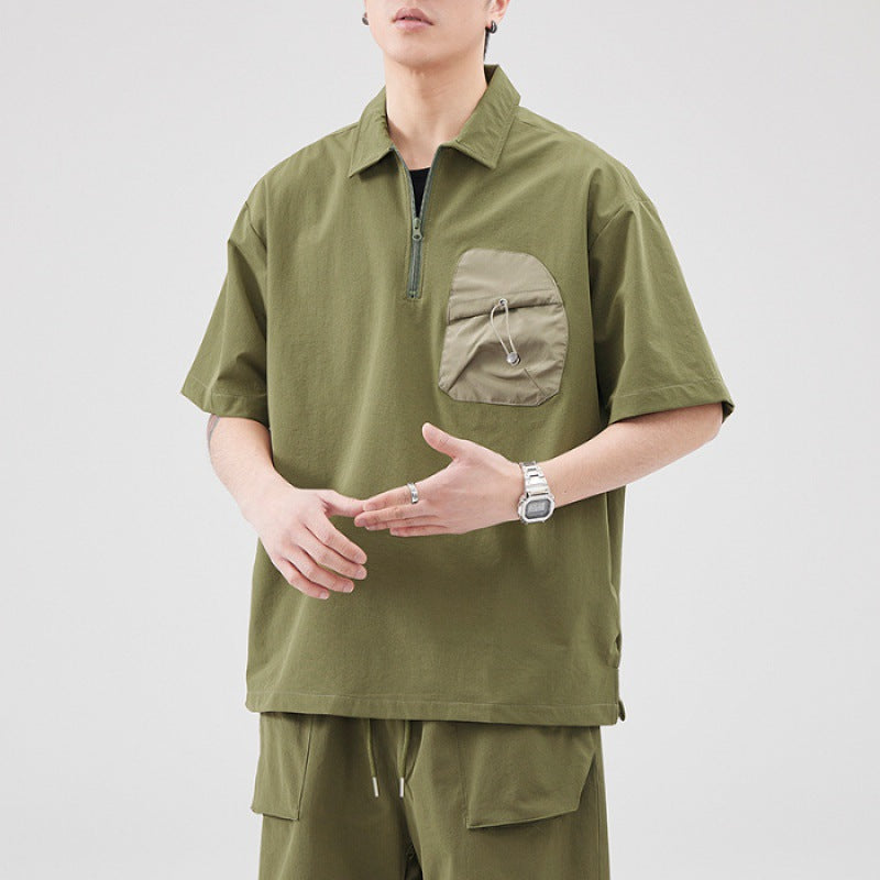 Japanese Quick-drying Stitching Shell Jacket