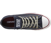 Converse scarpa sneakers da uomo in denim Ct OX 148497C blu scuro