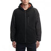 Globe giubbotto reversibile da uomo in Polartec GB02037000  nero coccio