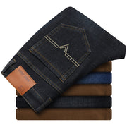 Men's Fashion Casual Stretch Fleece Jeans