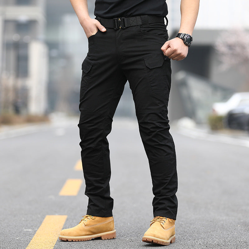 Men's Pure Cotton Elastic Special Forces Fan Pants For Outdoor Use