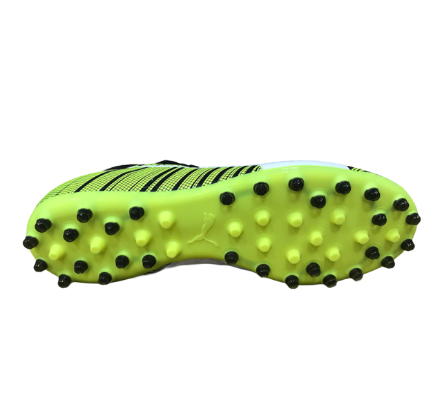 Puma One 5.3 MG 105646-02 Uomo Bianco-Nero-Giallo - Scarpe Calcio