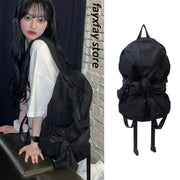 Lace-up Backpack Daily Practical Large Capacity