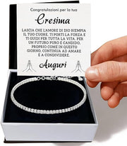 Bracciale Tennis Bianco - Cresima