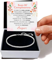 Bracciale Tennis Bianco - 30 anni