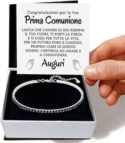Bracciale Tennis Nero - Prima Comunione