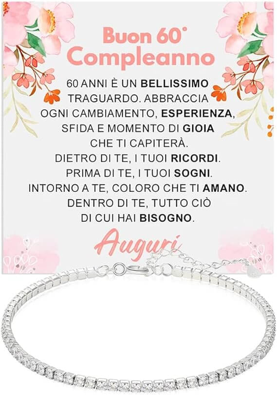 Bracciale Tennis Bianco - 60 anni