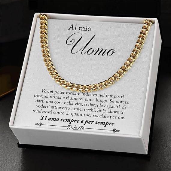 Collana da Uomo Oro - Al mio Uomo.