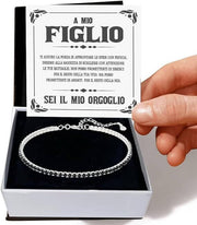 Bracciale Tennis Nero - Caro Figlio