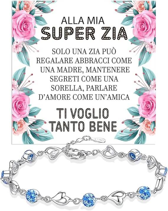 Bracciale Pietre Blu - Super Zia