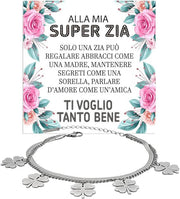 Bracciale Quadrifoglio - Super Zia