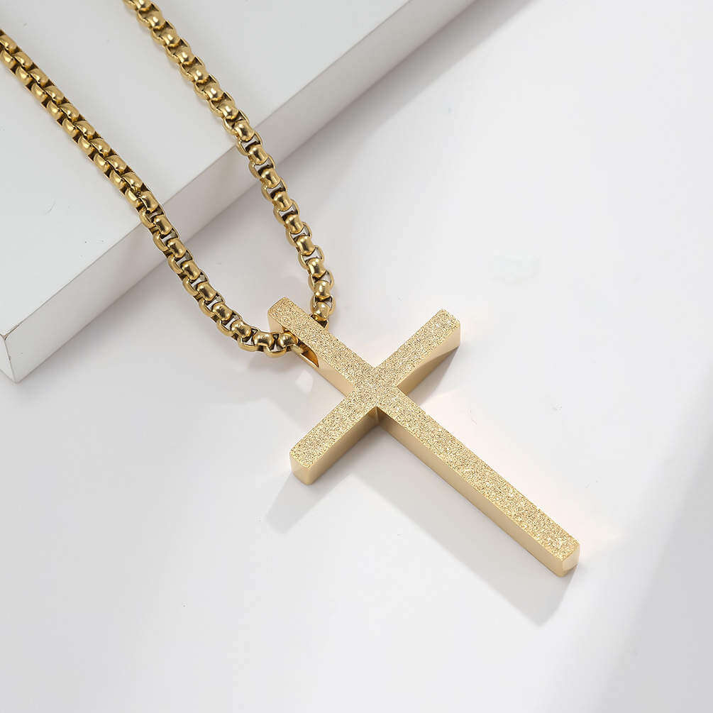Collana Croce - A Mio Figlio, con Amore Mamma.