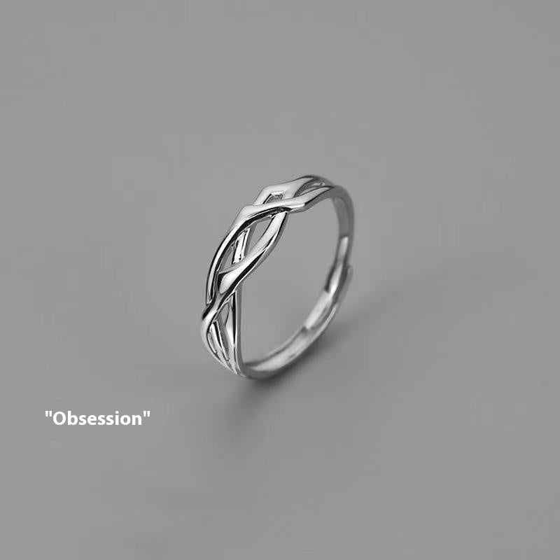 Hip Hop Men's Ring Retro Easy Matching Adjustable