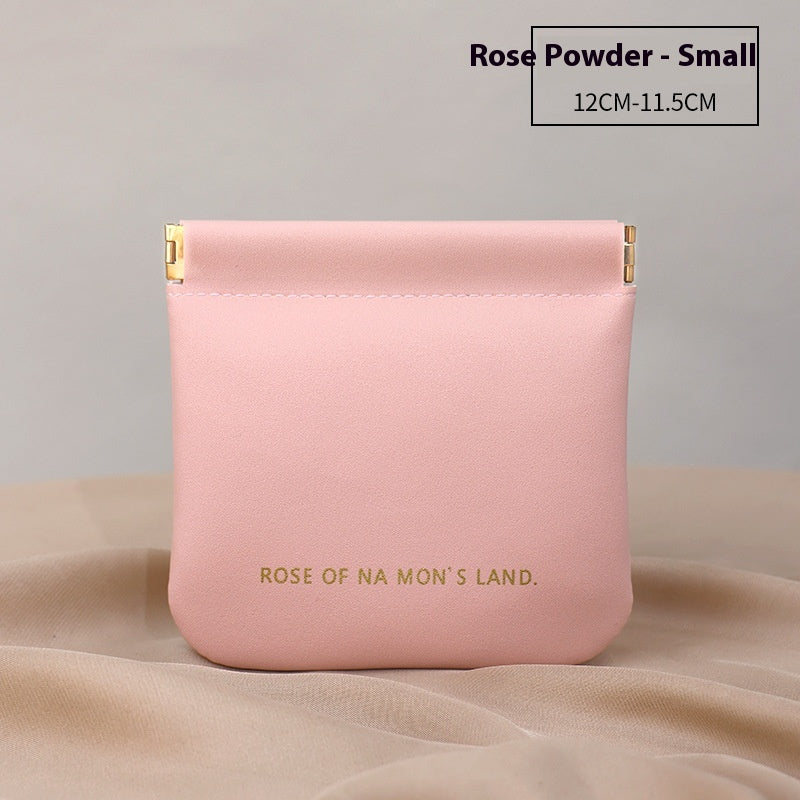 New Camellia Classic Style Hand-held Cosmetic Bag Large Capacity Good-looking Portable