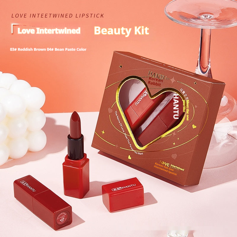 Creative Color Rendering Moisturizing Velvet Lipstick Love Gift Set