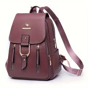 1pc Stylish And Durable Backpack, Large Capacity Multiple Pockets Casual Travel Backpack