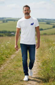 T-shirt Classic Logo Uomo White/Navy