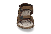 Valleverde Sandalo Uomo Doppio Velcro Marrone - 54801