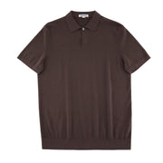 Men's Summer Casual Stylish Solid Color Slim Fit Knit Short Sleeve Lapel Half Sleeve