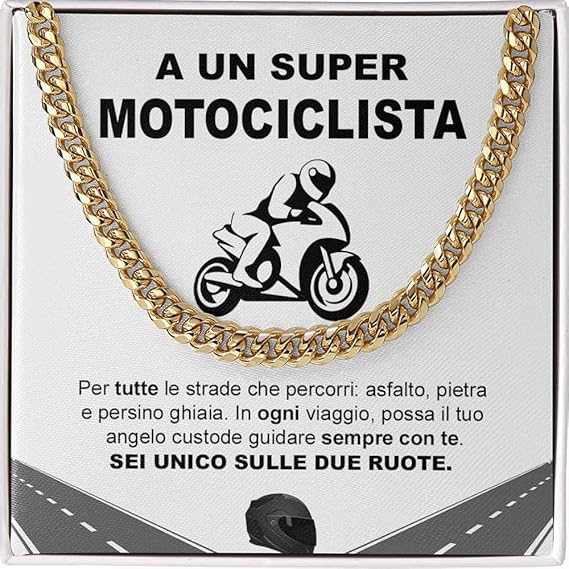 Collana da Uomo Oro - Motociclista