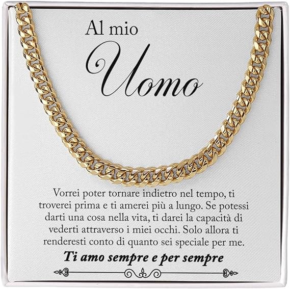 Collana da Uomo Oro - Al mio Uomo.
