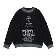 Letter Crew Neck Sweater For Men