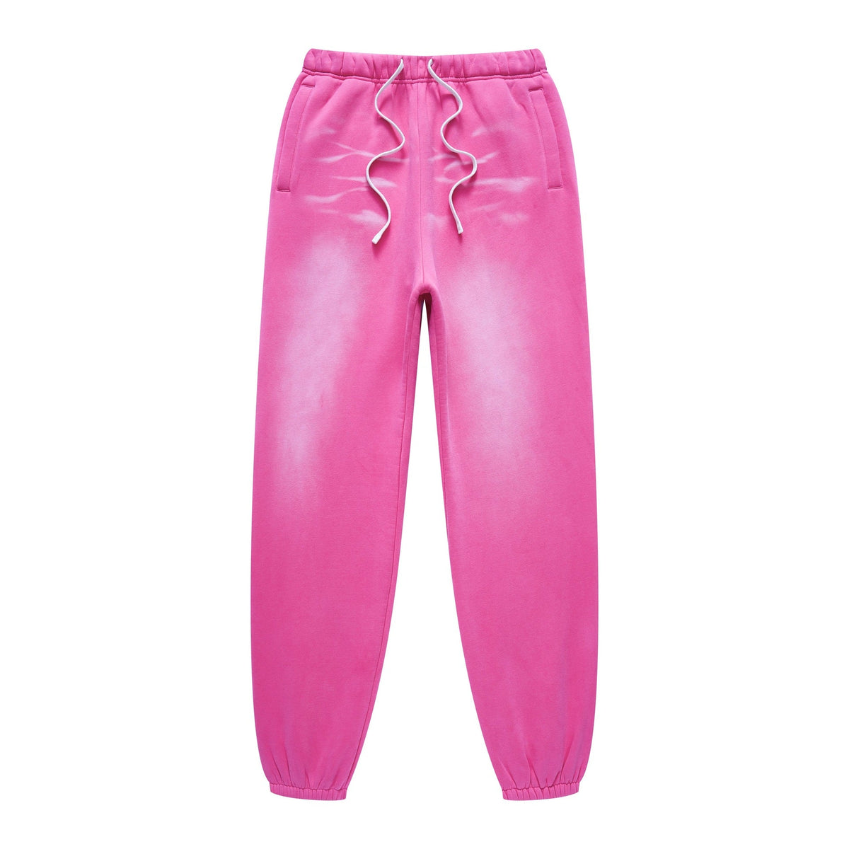 Washed Horsetail Gradient Ankle-tied Sweatpants