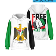 Palestinian Refueling Polyester Fiber Hoodie Jacket