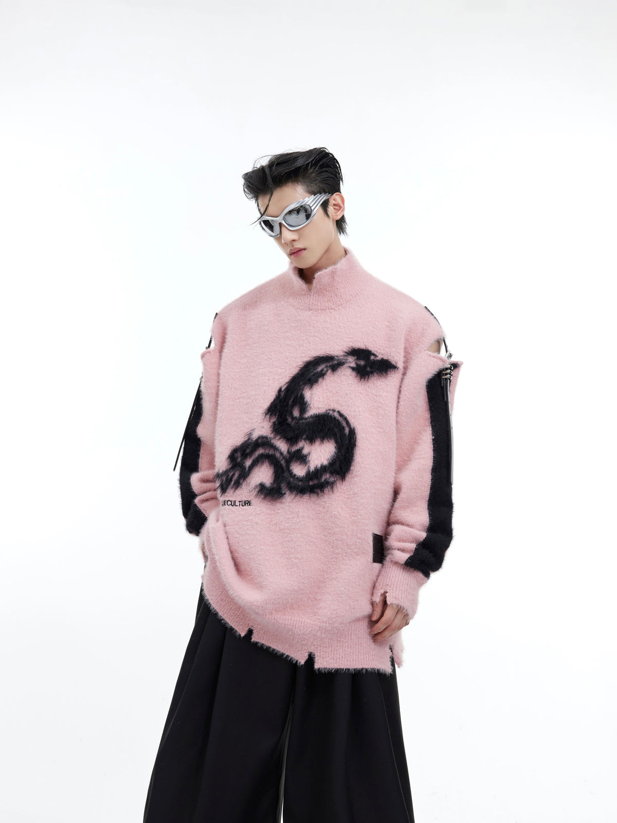 Loose Knit Sweater For Lazy Men