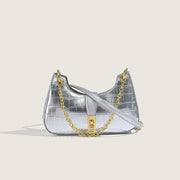 Fashionable Stone Pattern High-grade Shoulder Underarm Small Square Bag