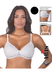 Reggiseno Imbottito In Pizzo Coppa C Con Ferretto  Aris2004
