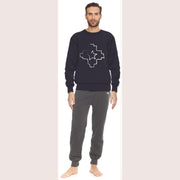 Irge Uomo Tuta Uomo In Felpa Con Maglia Stampata E Pantalone Stretto Con Tasche  Art. Fui026