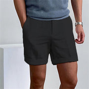 Men's Slant Pockets Pure Color Comfort Breathable Workout Shorts