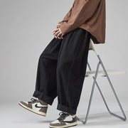 New Straight Wide-leg Cropped Pants