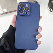 Solid Color Lychee Pattern Phone Case