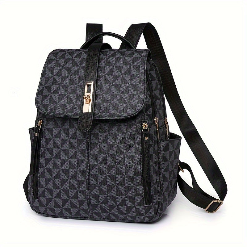 Versatile Multi-layer Large Capacity Travel Backpack, Casual Women's Backpack, Simple Trend College Daily Commuting Backpack