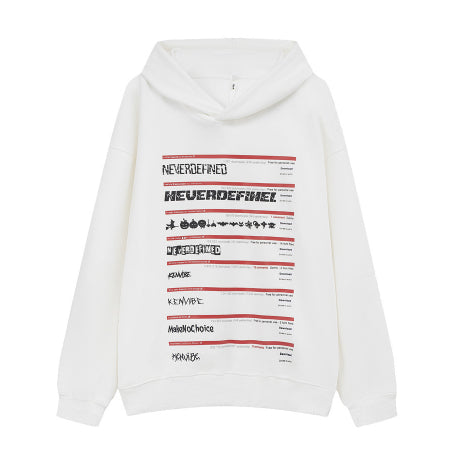 American Letter Print Sweatshirt Men's Autumn And Winter