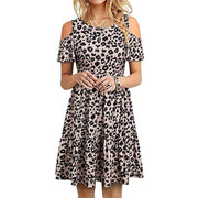 Women's Fashion Short Sleeve Off-shoulder Dress