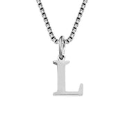 26 English Letter Necklace Titanium Steel Women's