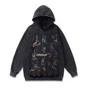Retro Loose Hip Hop Terry Coat Hooded Sweater