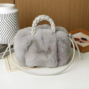 Plush Versatile Handbag Women's Pleated Cloud Bag