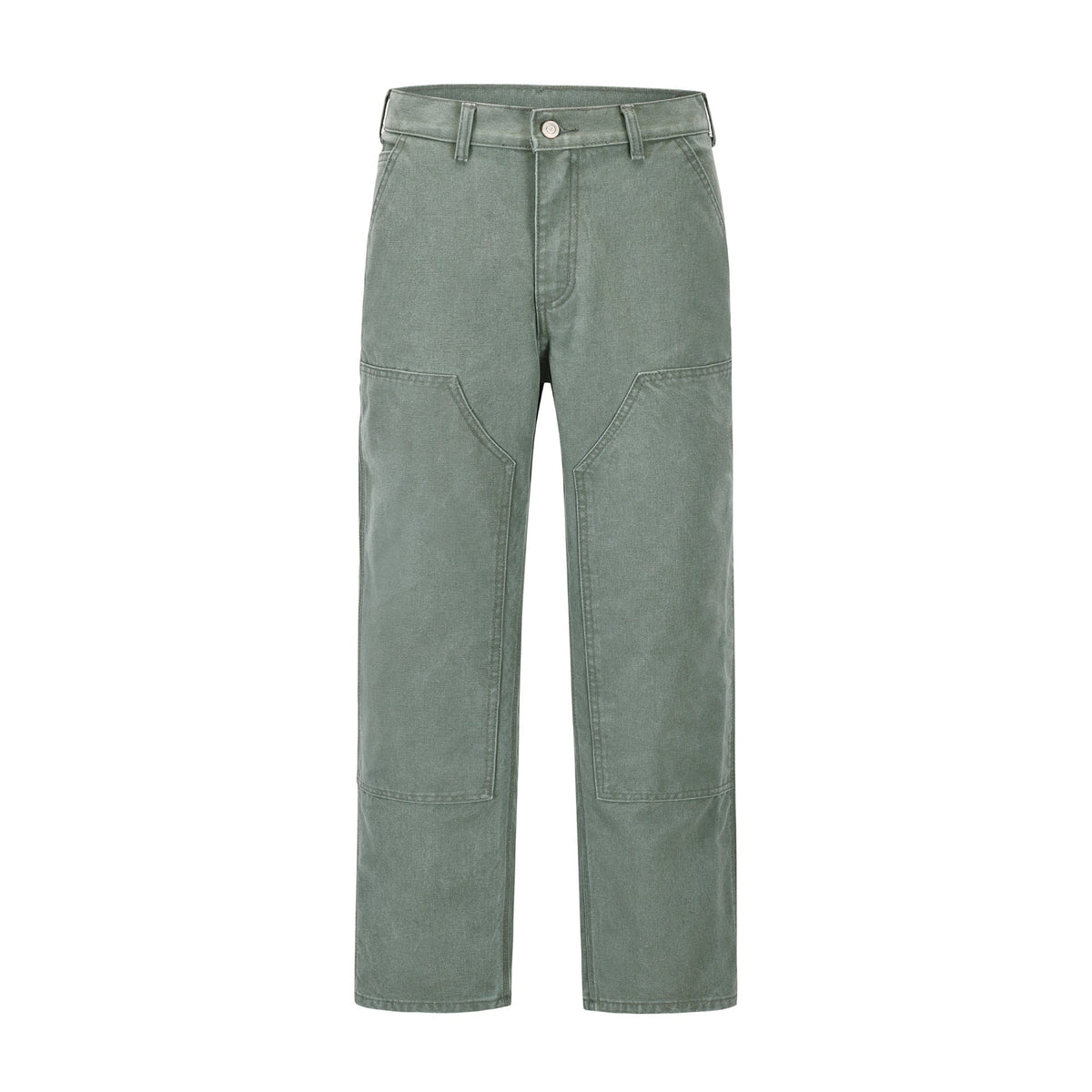 Men's Fashion Leisure Washed-out Distressed Loose Straight Trousers