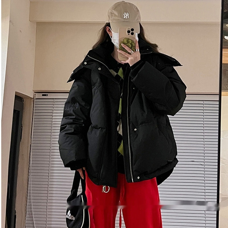 Winter Female With Hearts Short Down Jacket Coat