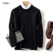 Winter Men's Round Neck Loose Wool Sweater