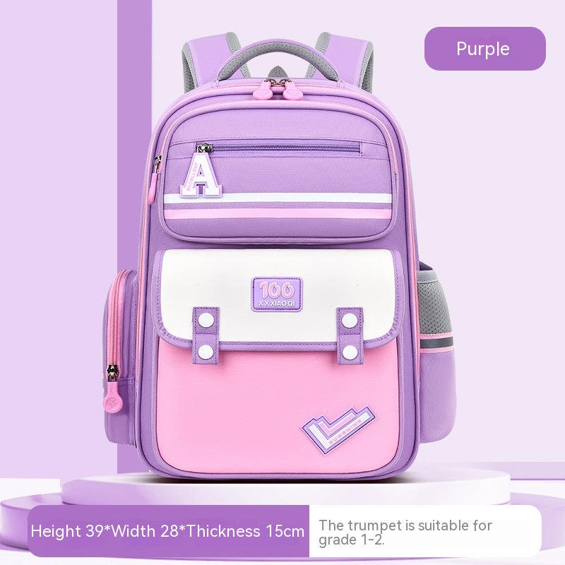 New Student Schoolbag Waist And Spine Protection Burden Reduction Children Backpack